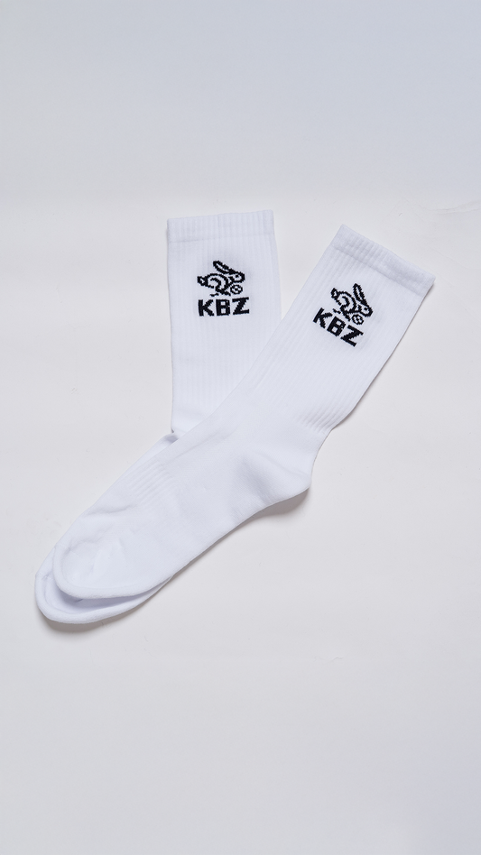 Ponožky s logem,  BÍLÉ
