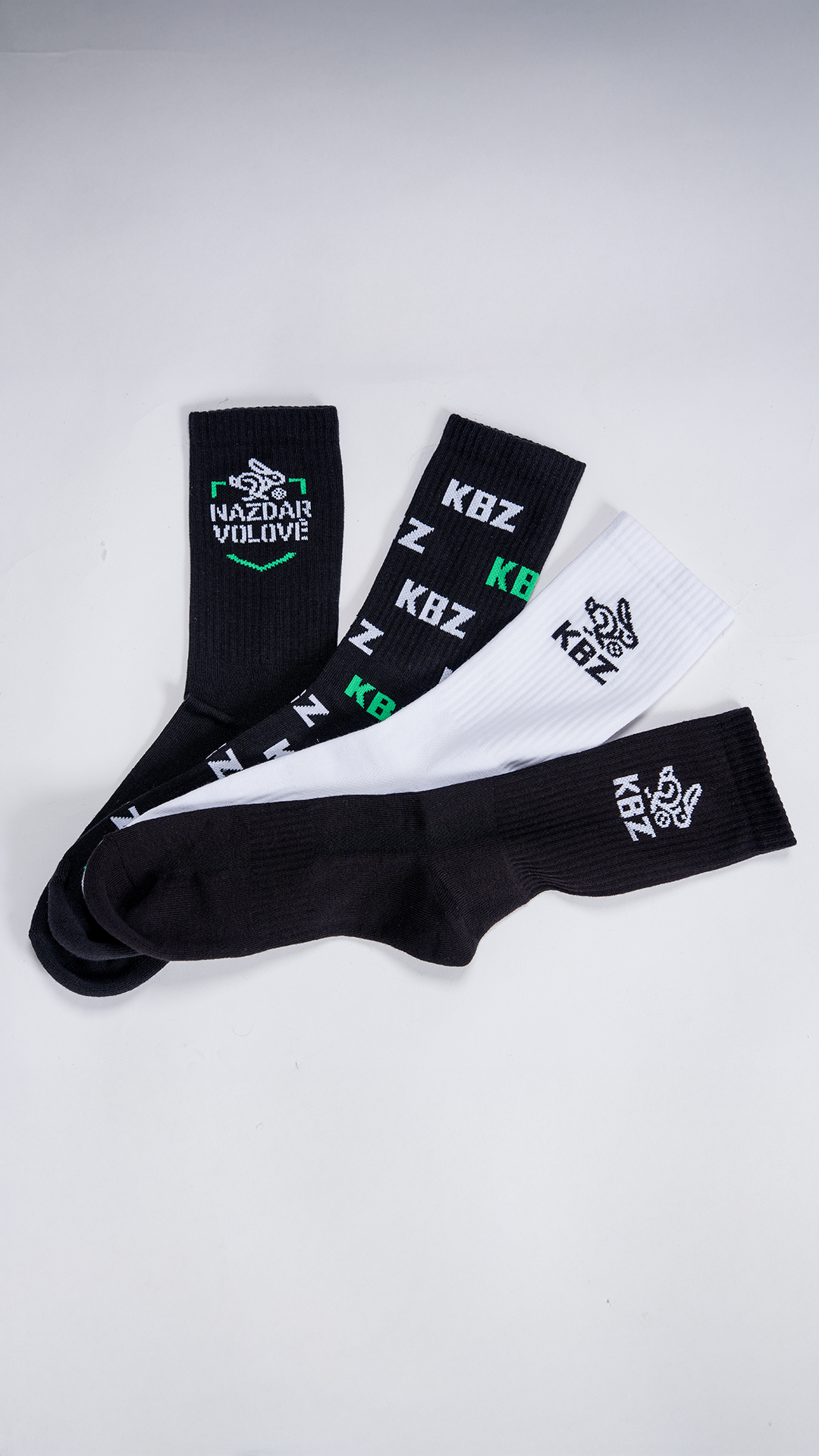 Ponožky s logem,  ČERNÉ