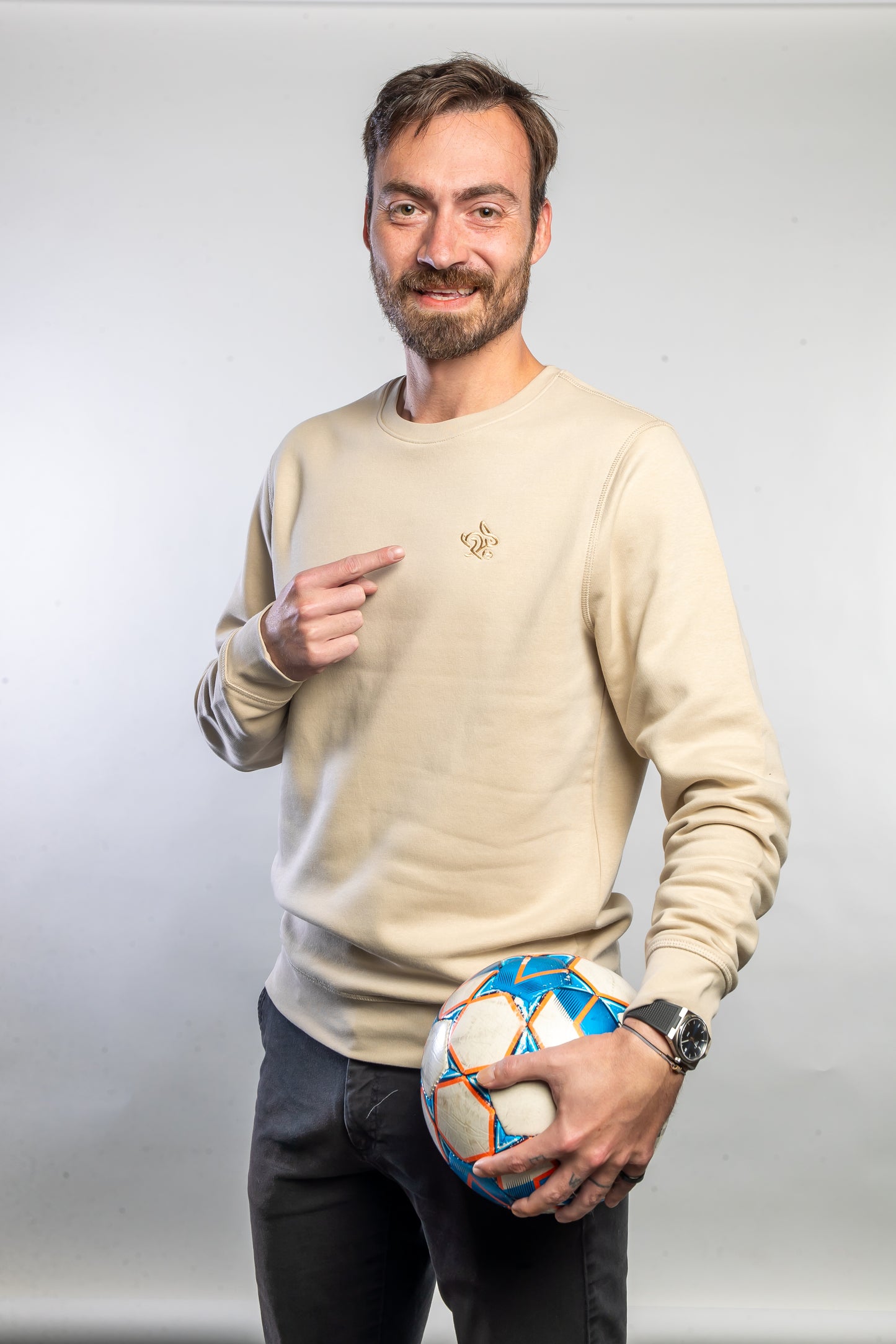 Mikina roundneck, BEŽOVÁ