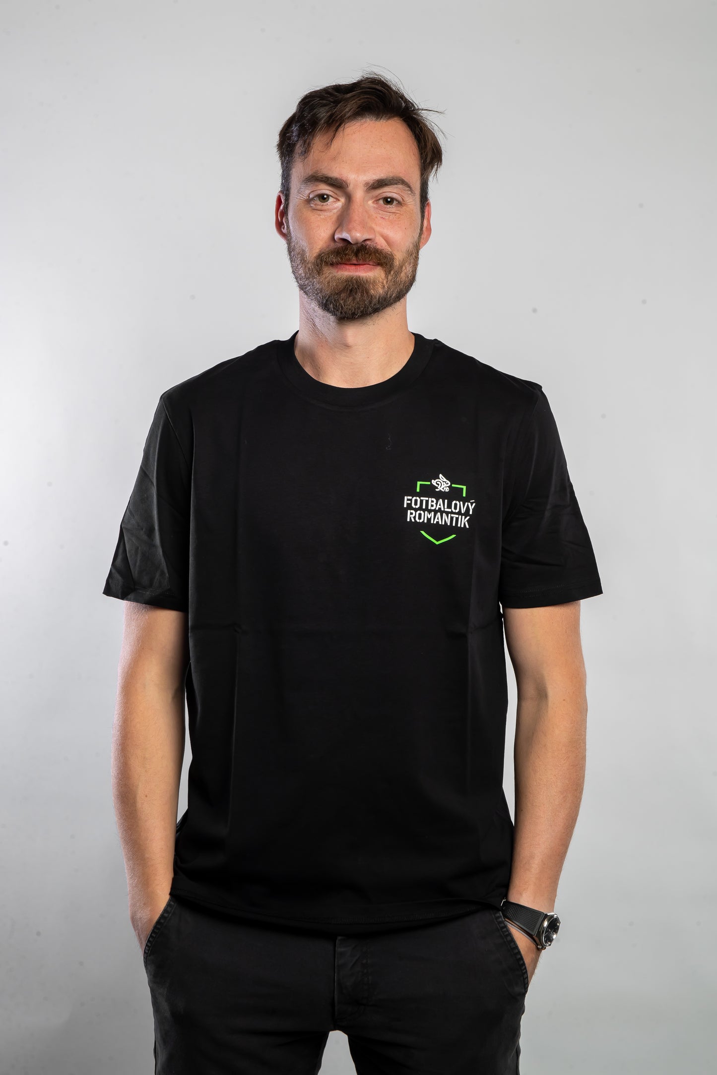 Tričko erb, FOTBALOVÝ ROMANTIK, ČERNÉ