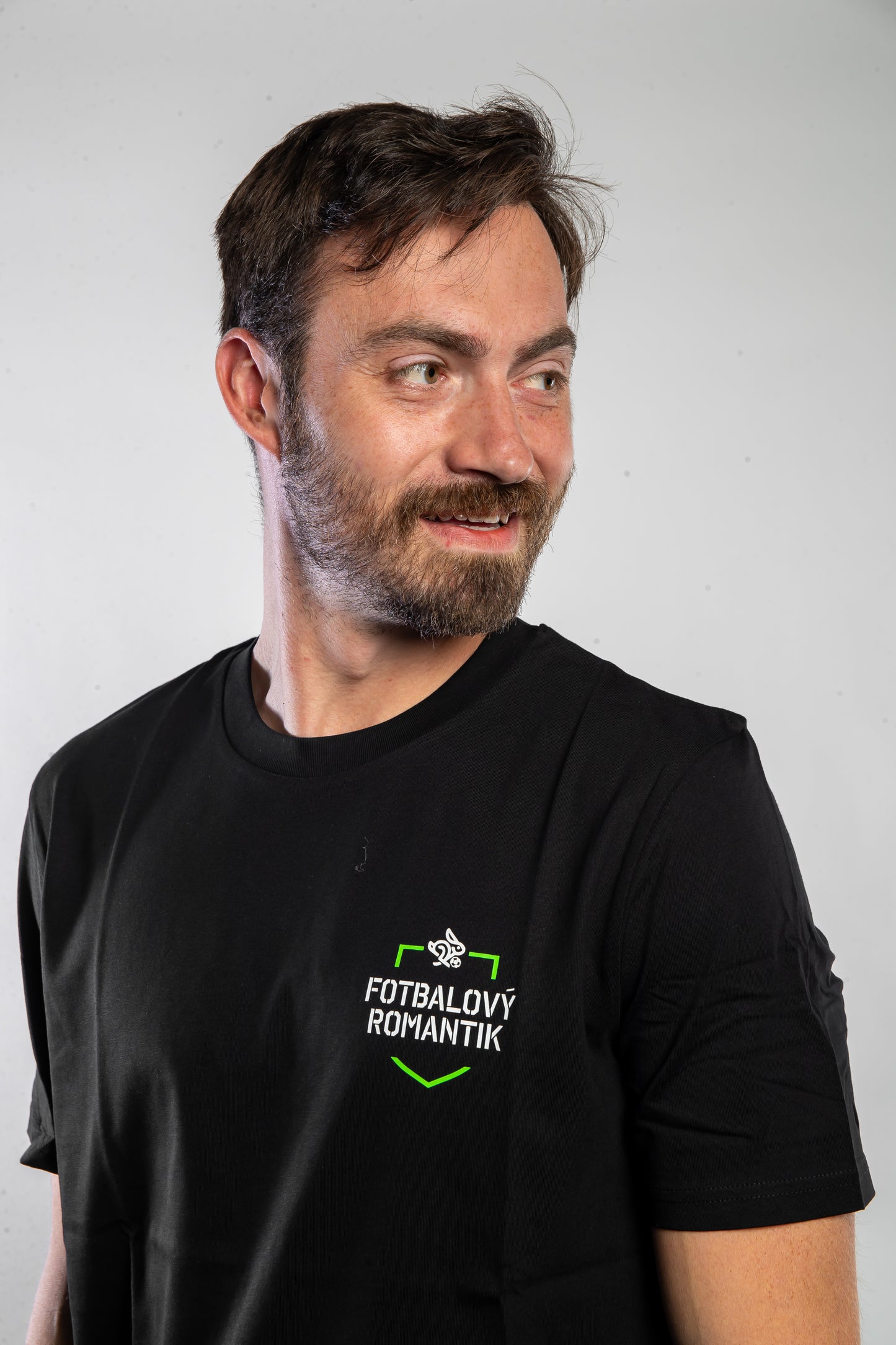 Tričko erb, FOTBALOVÝ ROMANTIK, ČERNÉ