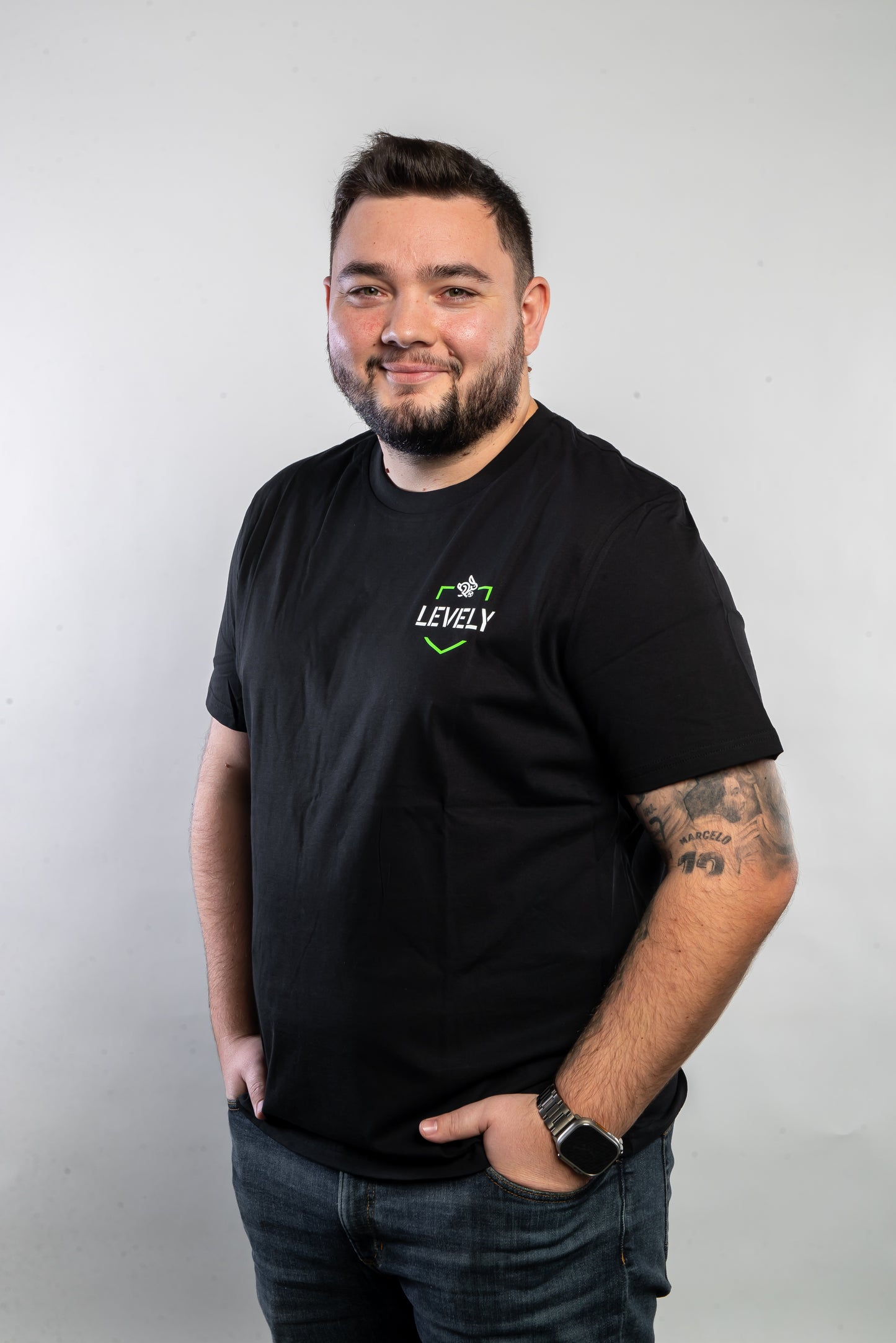 Tričko erb, LEVELY, ČERNÉ