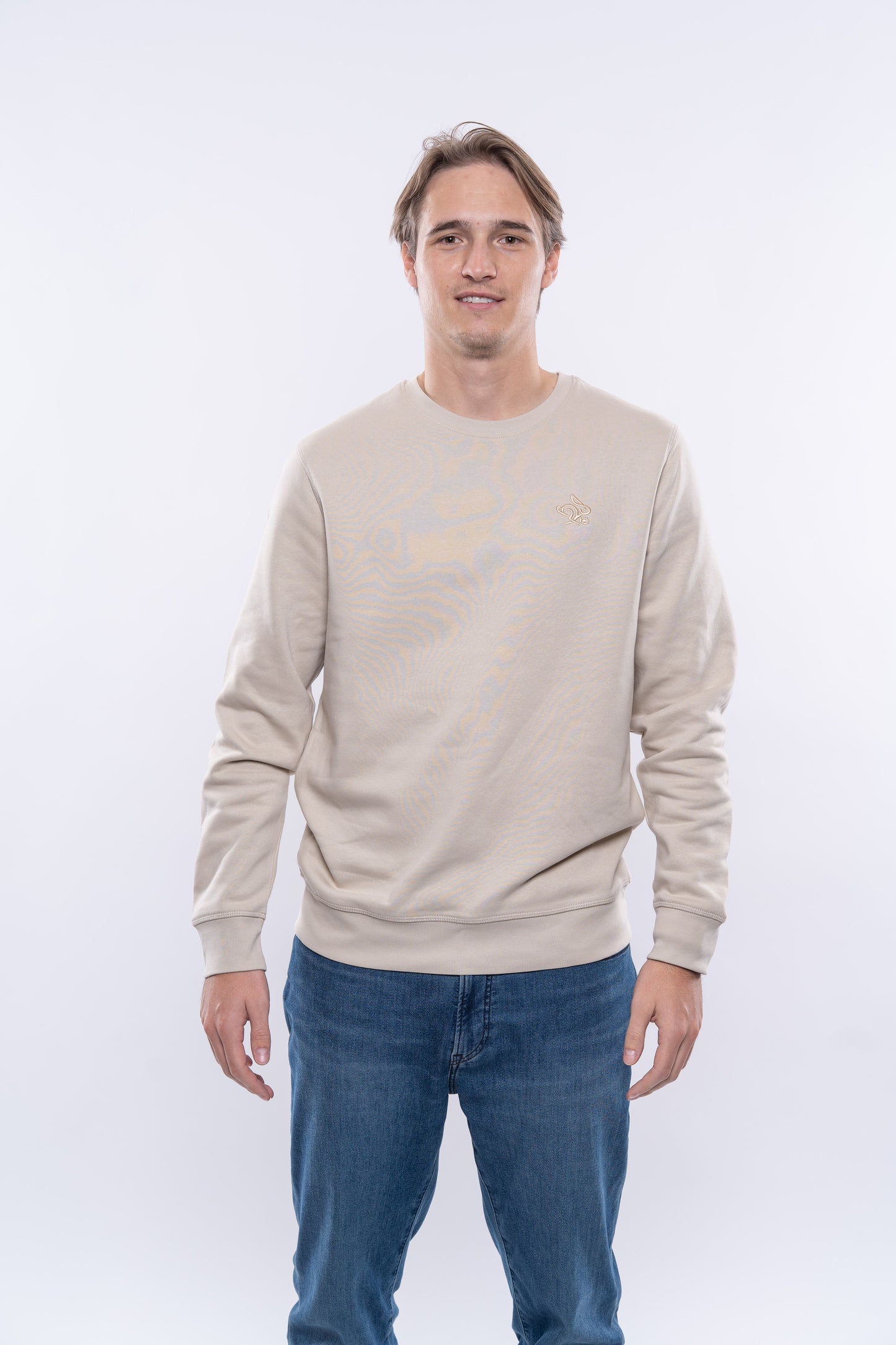 Mikina roundneck, BEŽOVÁ