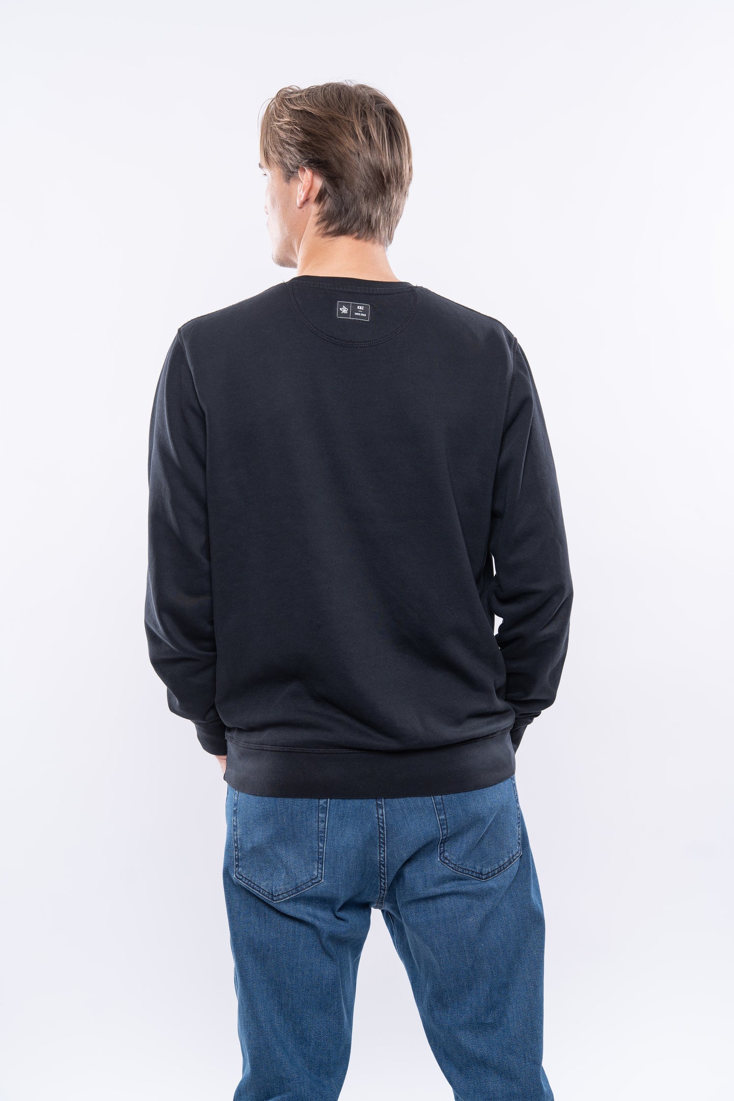 Mikina roundneck, ČERNÁ