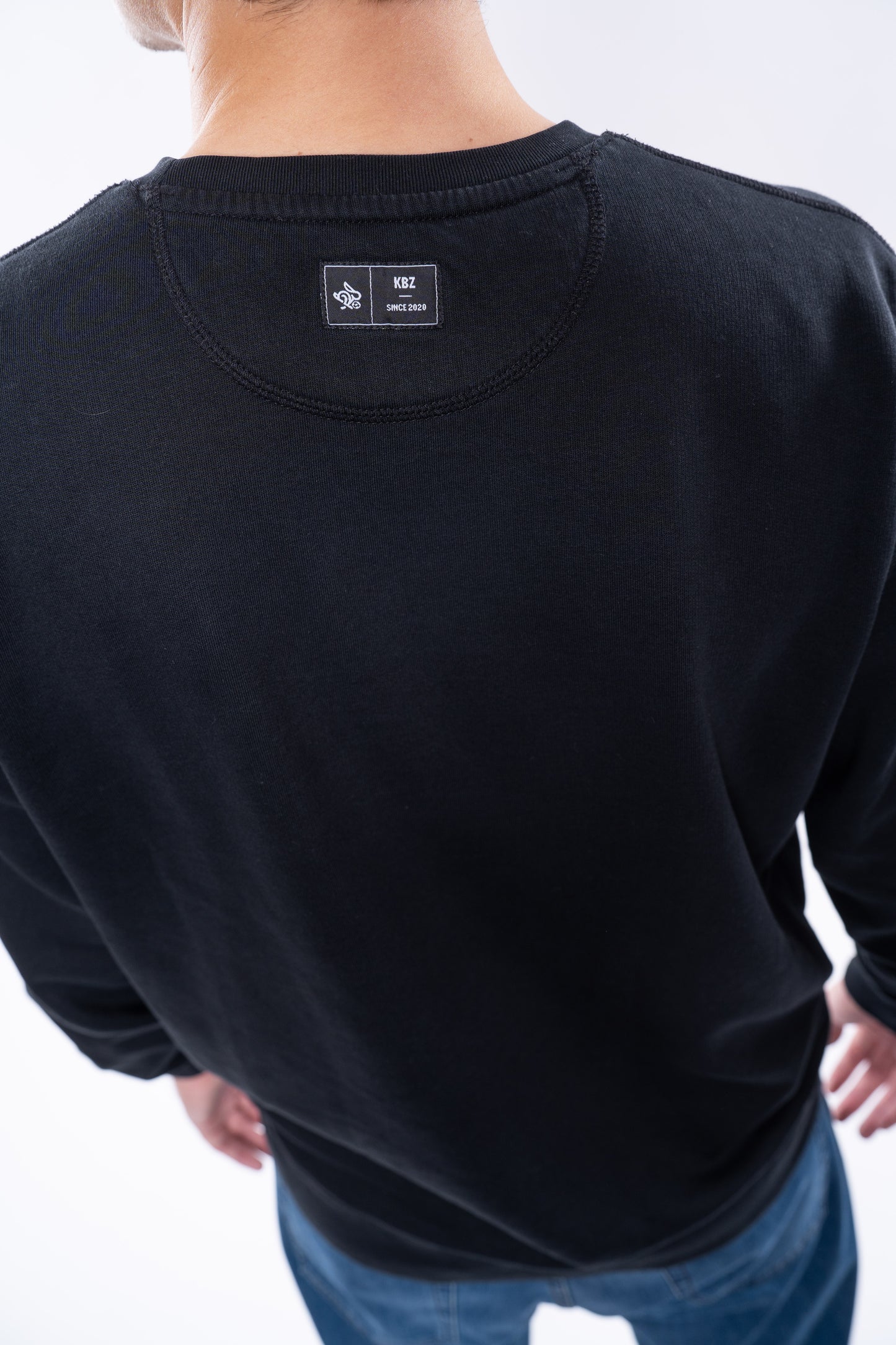 Mikina roundneck, ČERNÁ